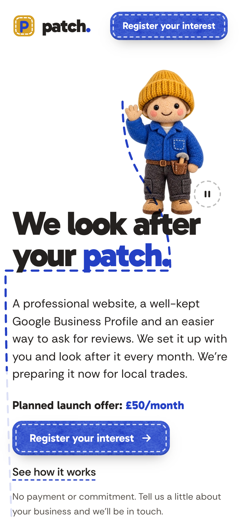 Patch on a phone